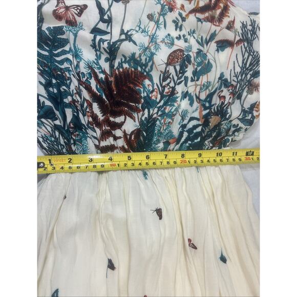 Ace Fashion Maxi Floor Woman's Sz L Spaghetti Strap Summer Cottage Fairy Crochet - Picture 6 of 16